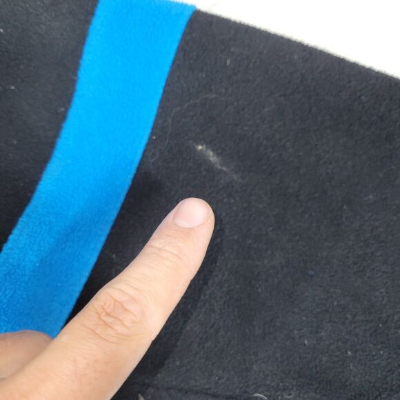 Carolina Panthers Jacket Size Medium NFL Football 1/4 Zip Gray Sweater Pullover - Picture 4 of 16